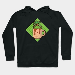 tree on a cup Hoodie